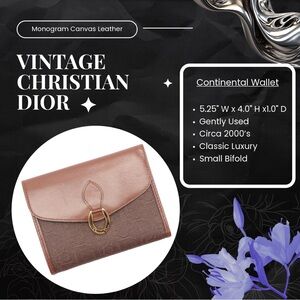 Christian Dior Monogram Wallet✨✨Vintage✨✨